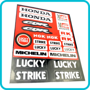 STICKER SET SHEET HONDA 21x17CM