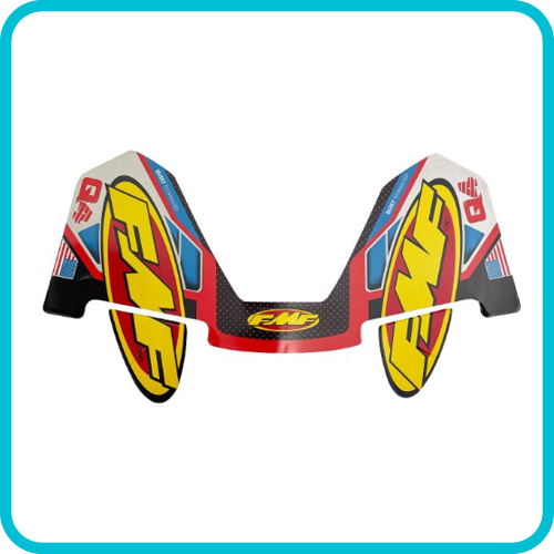 Sticker Vinyl Q4 Hex Exhaust Silencer Aluminum Wrap Decal - FMF 014843