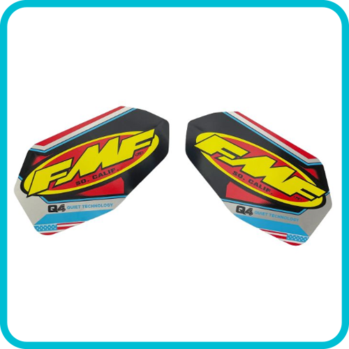 Sticker Vinyl Q4 Exhaust Decal Pair - FMF 012787