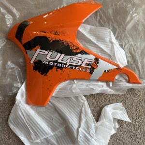 PULSE ADRENALINE 125/250cc, LEXMOTO ADRENALINE 125/250cc, Sinnis Apache, L/H FUEL TANK/ FRAME FAIRING IN ORANGE P/No SPULF019