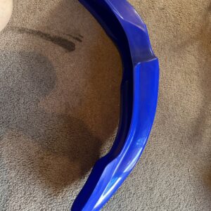 YAMAHA DT125R, DT125RE (2004-06) GENUINE FRONT MUDGUARD IN DEEP PURPLISH BLUE SOLID 1D0-F1511-00 NOS