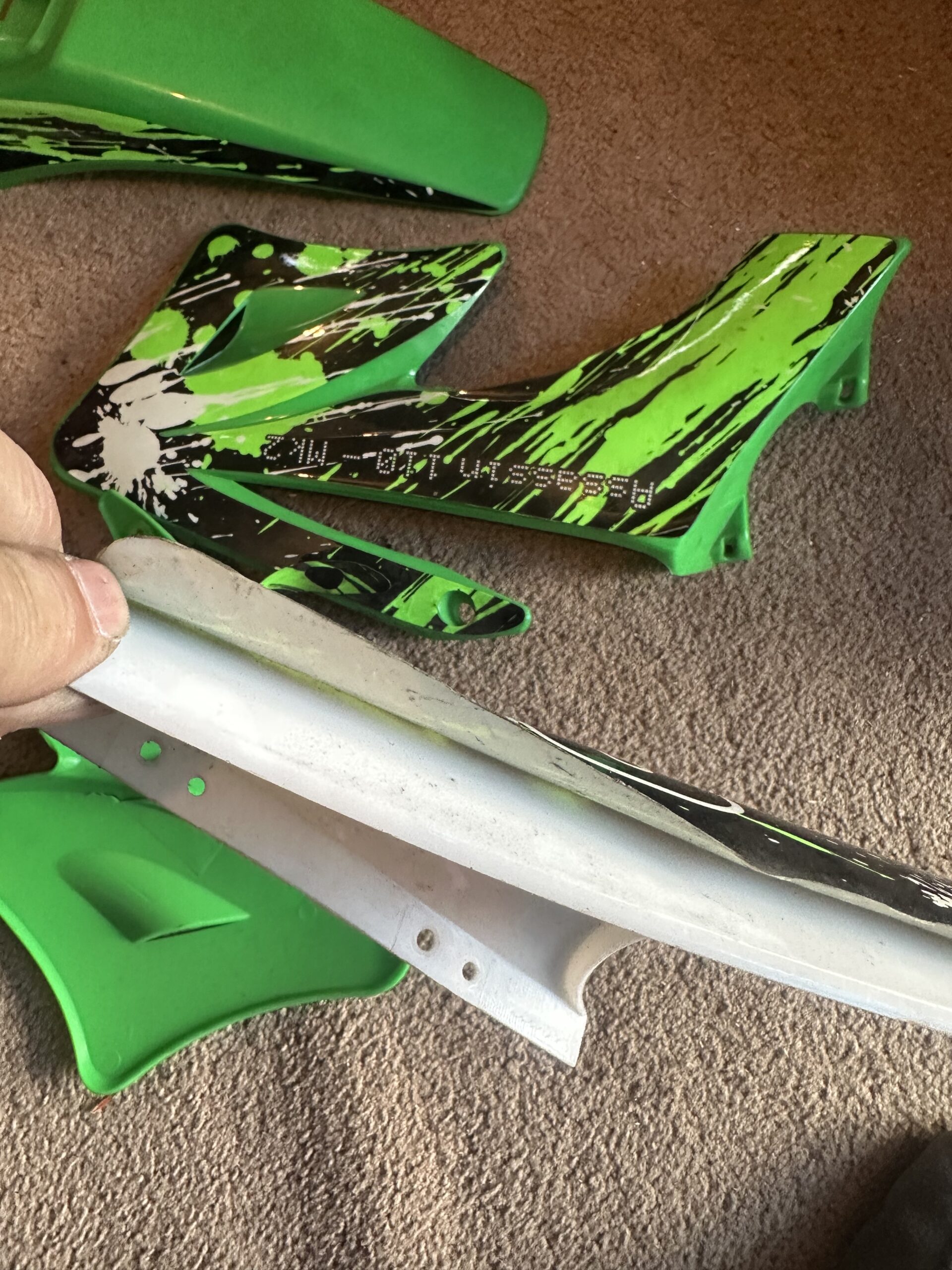 ASSASSIN 110 MK2 PIT BIKE PLASTIC SET IN GREEN NOS (SEE DISCRIPTION) MMPAPBPS - Image 6