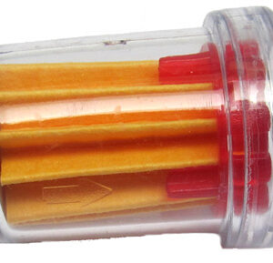 UNIVERSAL SCOOTER MOPED Plastic fuel filter 6mm with paper filter PUCH MAXI, KREIDLER, TOMOS 25 X 34mm ROUND MMP10103