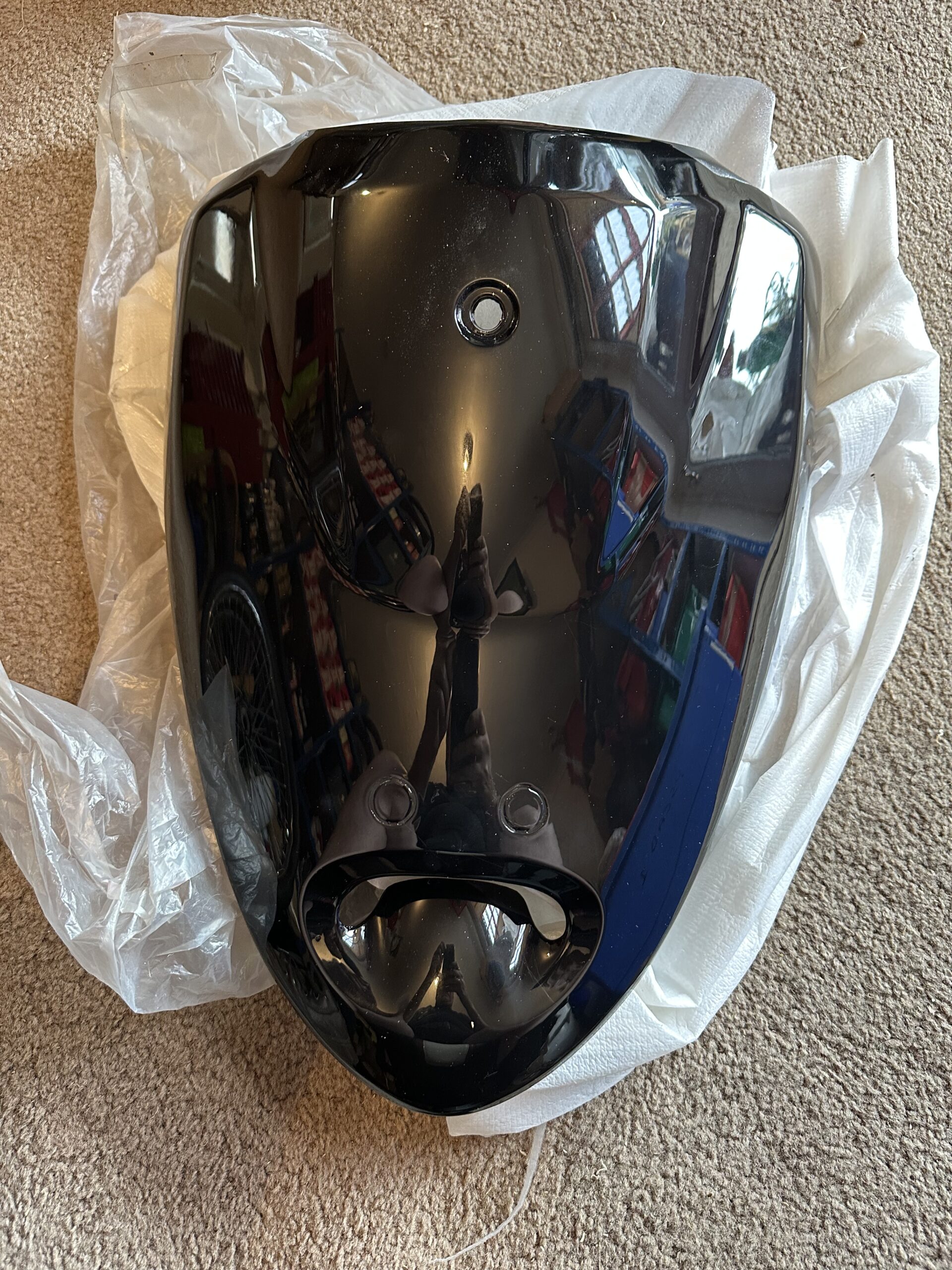 LEXMOTO SCOUT, PULSE SCOUT FRONT PANEL ETC ETC SEE FITMENT LIST (GLOSS BLACK) 601103-TA9-0002 NEW!