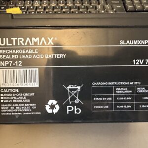 NP7-12 BATTERY ELECTRIC QUAD, SCOOTER, LEASURE, ALARM ETC 151 X 94 X 65 12V 7AH TWO SPADE TYPE SLAUMXNP-12
