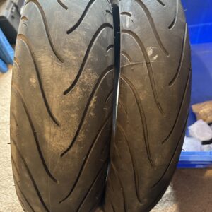 MICHELIN 110/70R17 & 150/60R17 PILOT STREET RADIAL TYRES PAIR (PRE-OWNED) DONE VERY LITTLE MILES MICHPSTYRES