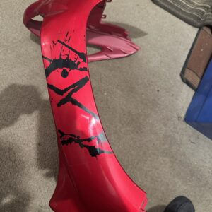 LEXMOTO, PULSE Scout 49 (BT49QT-9) FRONT FAIRING COVER IN RED INC STICKERS PRE-OWNED PSFFREDSH