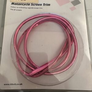 MOTORCYCLE WINDSCREEN TRIM (PINK) 1 METRE IN LENGTH SCRTRIMPU