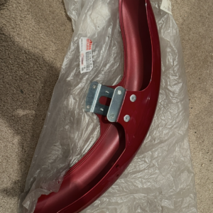 YAMAHA SR125 3MW (1989-00), YAMAHA SR185 (1981-82) GENUINE FRONT MUDGUARD IN RED NOS 5H0-21510-00-P1