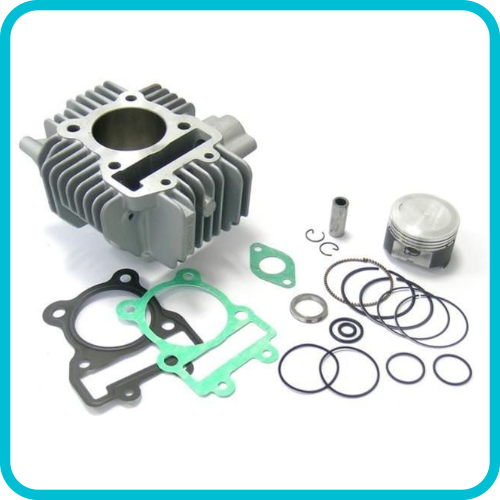 KAWASAKI KLX 110/SUZUKI DR-Z 110 2003-09, CYLINDER FULL KIT 57MM ATHENA P400250100005 130CC BIG BORE, (piston included)