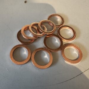 HONDA PC50, PF50, NOVIO EXHAUST PORT COPPER GASKET 22mm 18291-044-020