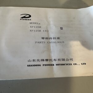 LEXMOTO Valiant 125, PIONEER (XF125R),PARTS CATALOGUE MMPXF125RPB NOS