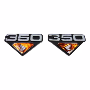 Honda CB350K3 A, CL350K3 A Air Filter Cover Emblems (PAIR) MMP913203