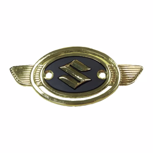 SUZUKI CLASSIC FUEL TANK EMBLEM GOLD/BLACK MMP913256