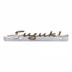 Suzuki Classic T-series T250, T305, T350, T500 MK1/MK2 SIDE COVER BADGE GOLD/SILVER (EACH) MMP913286