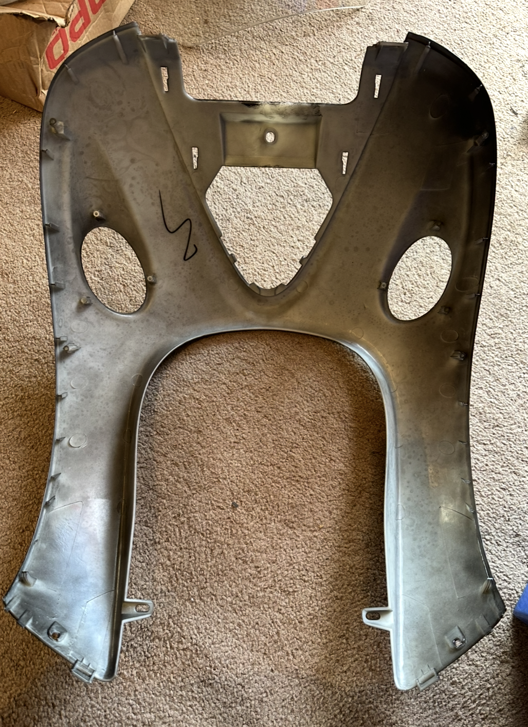 LEXMOTO VALENCIA 50/125cc FRONT BODYWORK FAIRING PANEL NEW IN GLOSS BLACK MMPLVFBP - Image 2